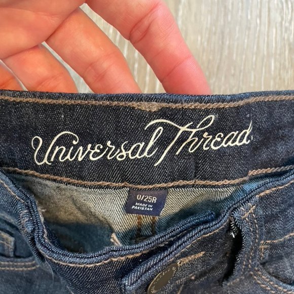 Women's High-Rise Skinny Jeans - Universal Thread- Dark Wash- sz. 25 - Picture 6 of 7